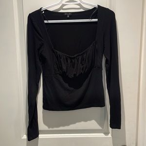 Dynamite long sleeve square neck tee